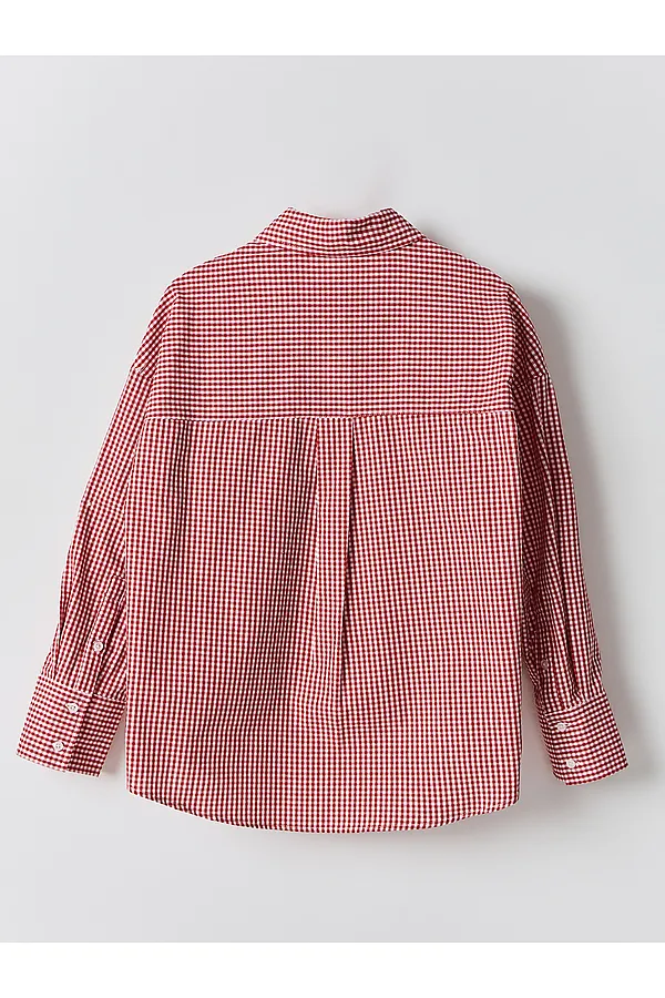 Рубашка женская MARK FORMELLE, клетка виши красная - фото 2