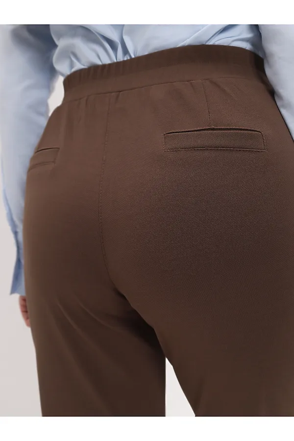 Базовые брюки MADAMODA, шоколад - фото 2