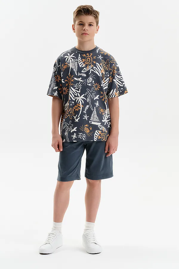 Шорты для мальчика PELICAN, серый - фото 2