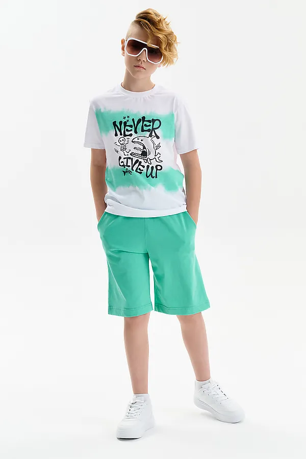 Шорты для мальчика PELICAN, ментол - фото 2