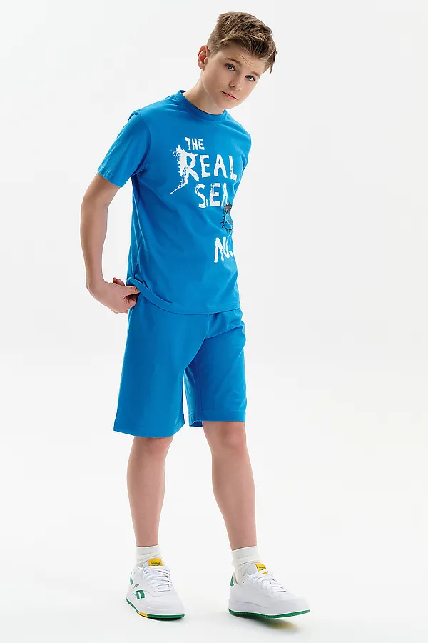 Шорты для мальчика PELICAN, лазурный - фото 2