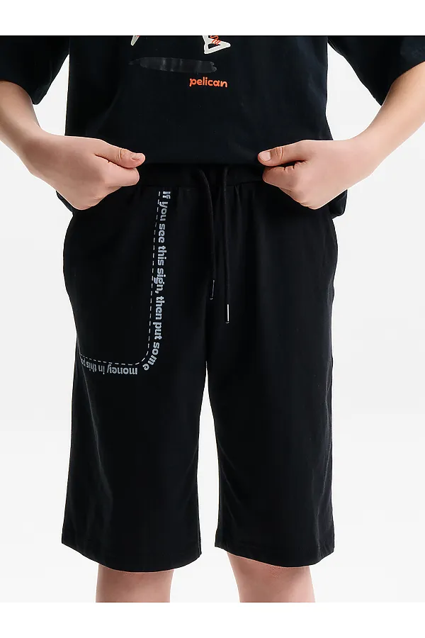 Шорты для девочек PELICAN, черный - фото 2