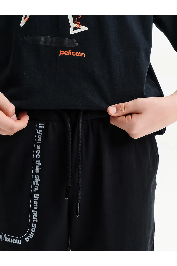 Шорты для девочек PELICAN, черный - фото 2