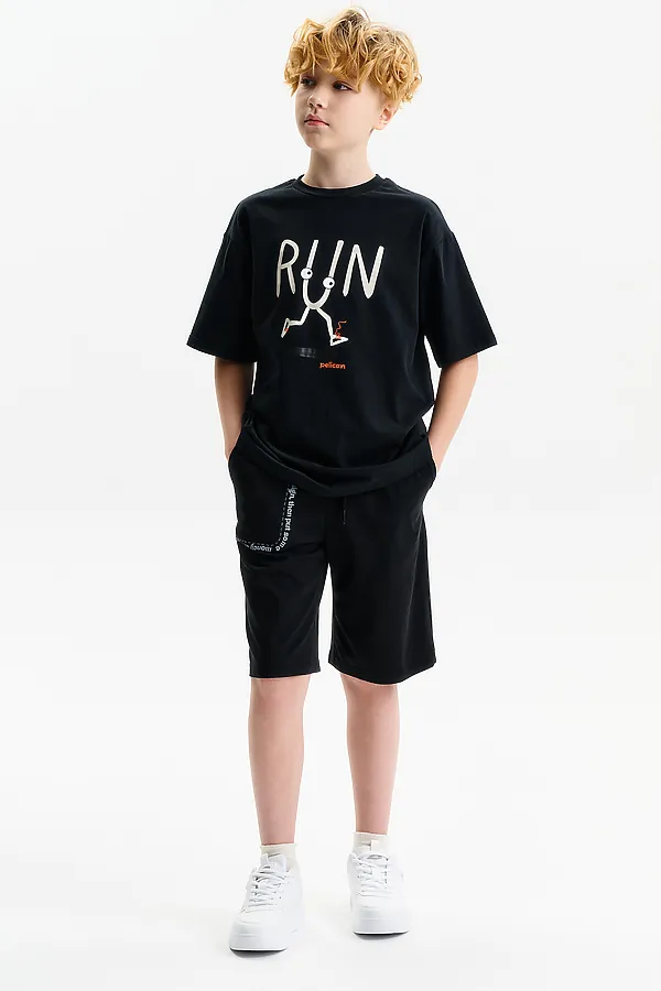 Шорты для девочек PELICAN, черный - фото 2