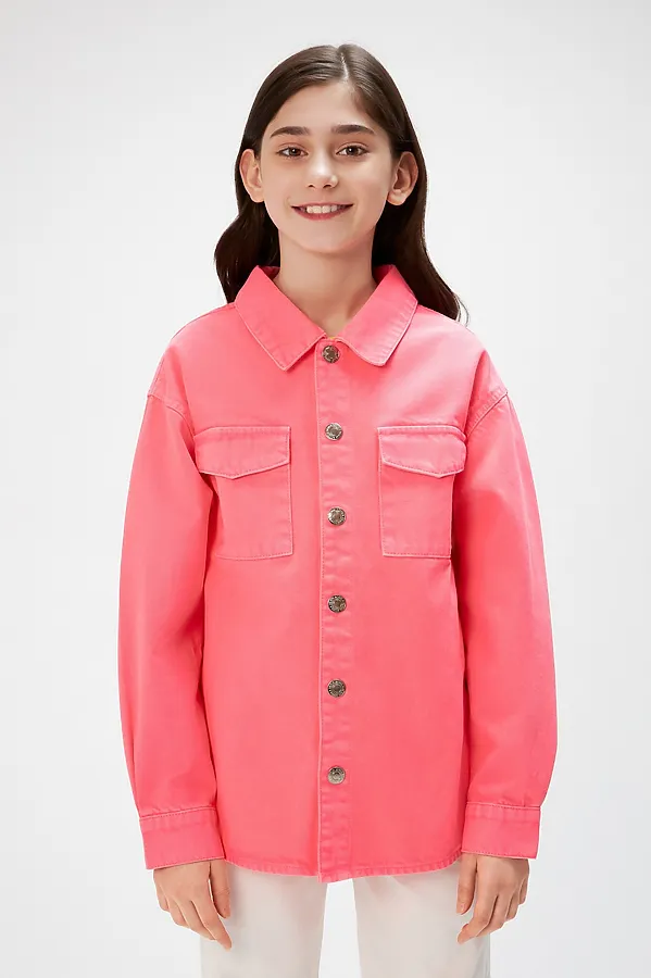 Куртка джинсовая ACOOLA, неоновый розовый - фото 2