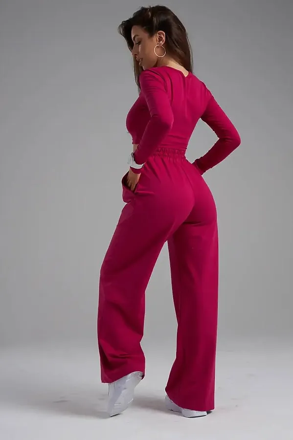 Брюки Палаццо НАТАЛИ, фуксия - фото 2