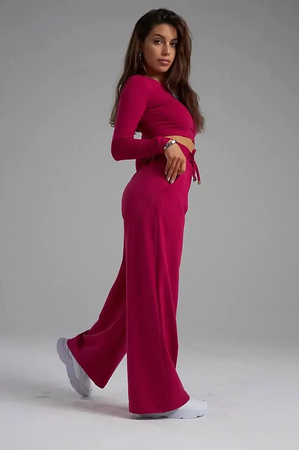 Брюки Палаццо НАТАЛИ, фуксия - фото 2