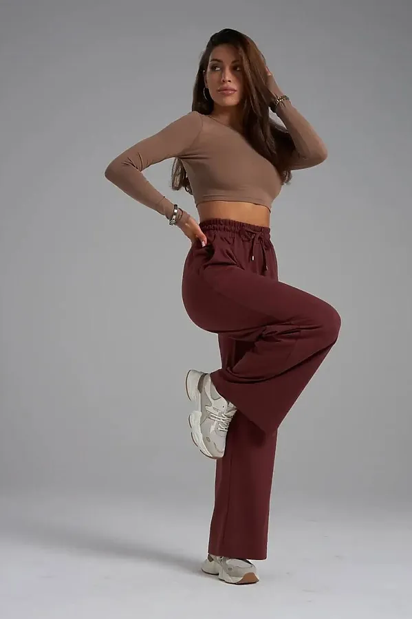 Брюки Палаццо НАТАЛИ, терракотовый - фото 2