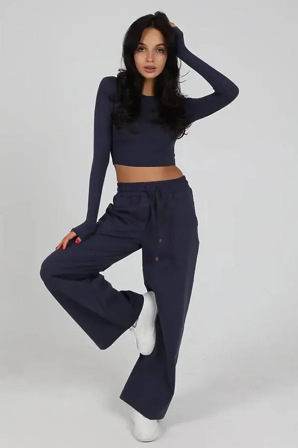 Брюки Палаццо НАТАЛИ, антрацитовый - фото 2