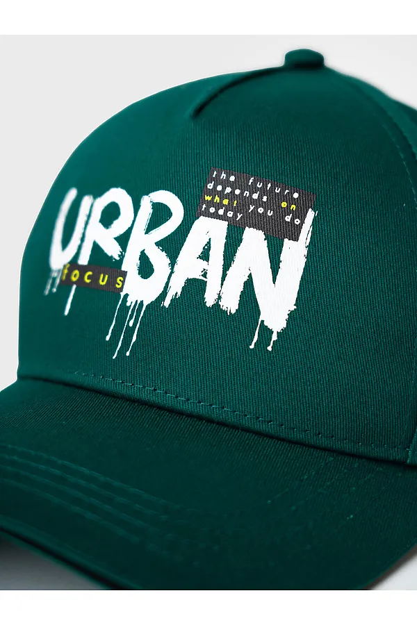 Кепка текстильная для мальчиков PLAYTODAY, темно-зеленый - фото 2