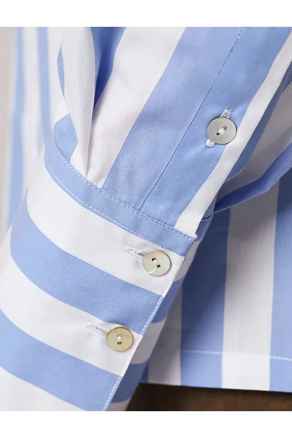 Блуза VILATTE, белый-голубой - фото 2