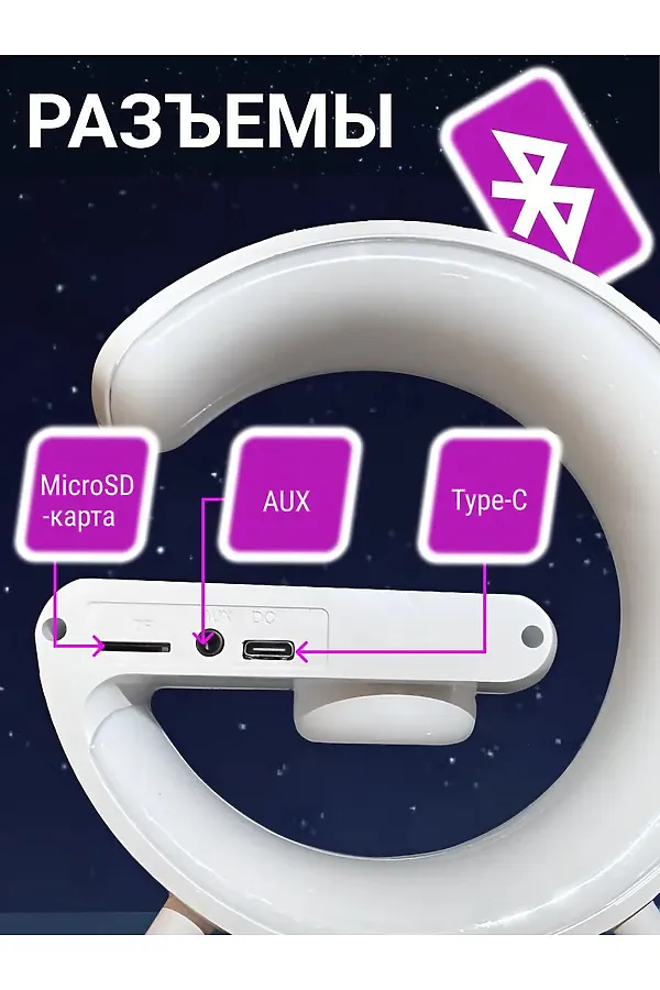 61304 Умный ночник с колонкой НАТАЛИ, в ассортименте - фото 2