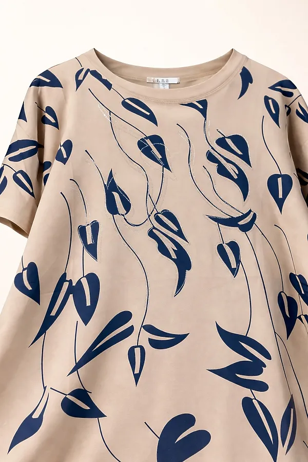 Футболка F8113 Urban Elegance НАТАЛИ, бежевый - фото 2