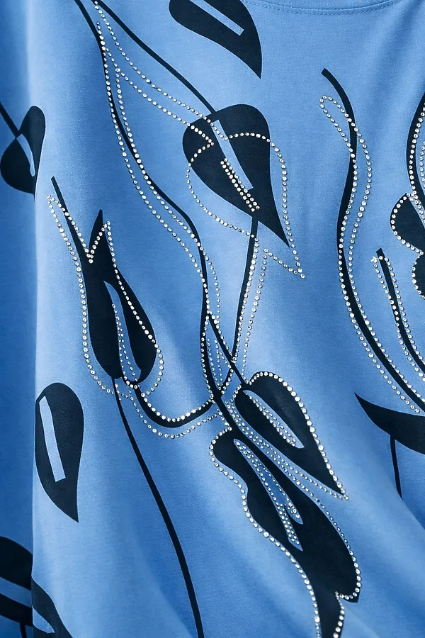 Футболка F8113 Urban Elegance НАТАЛИ, голубой - фото 2