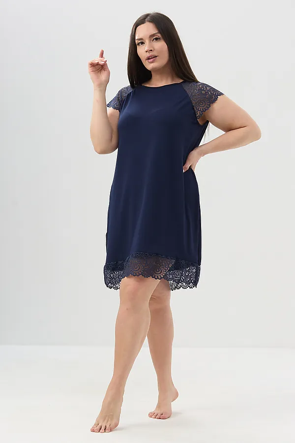 Сорочка 85401 НАТАЛИ, синий - фото 2