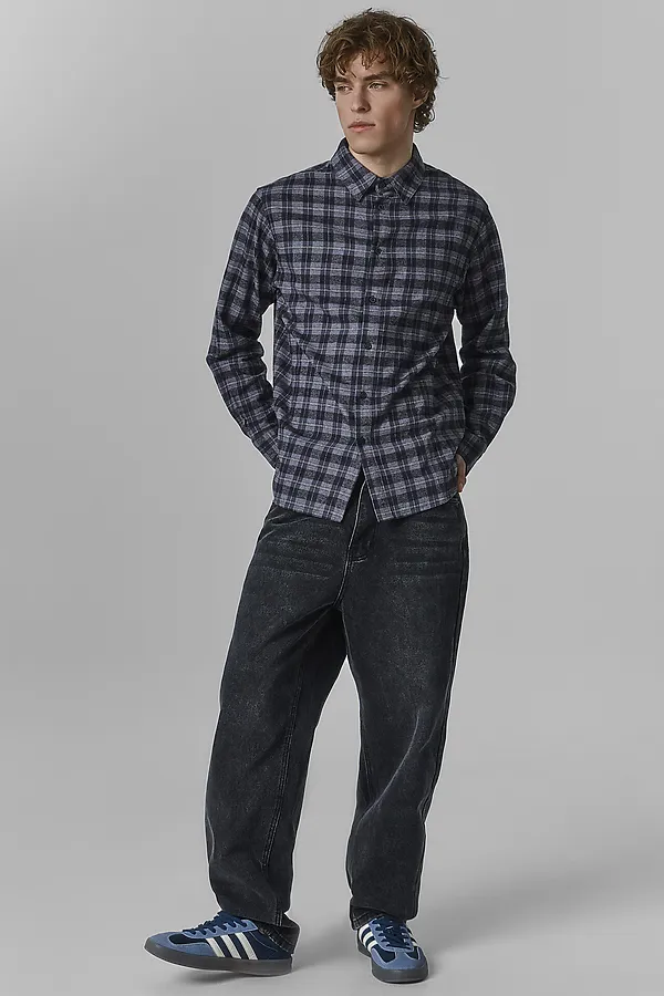 Рубашка мужская MARK FORMELLE, серая клетка - фото 2