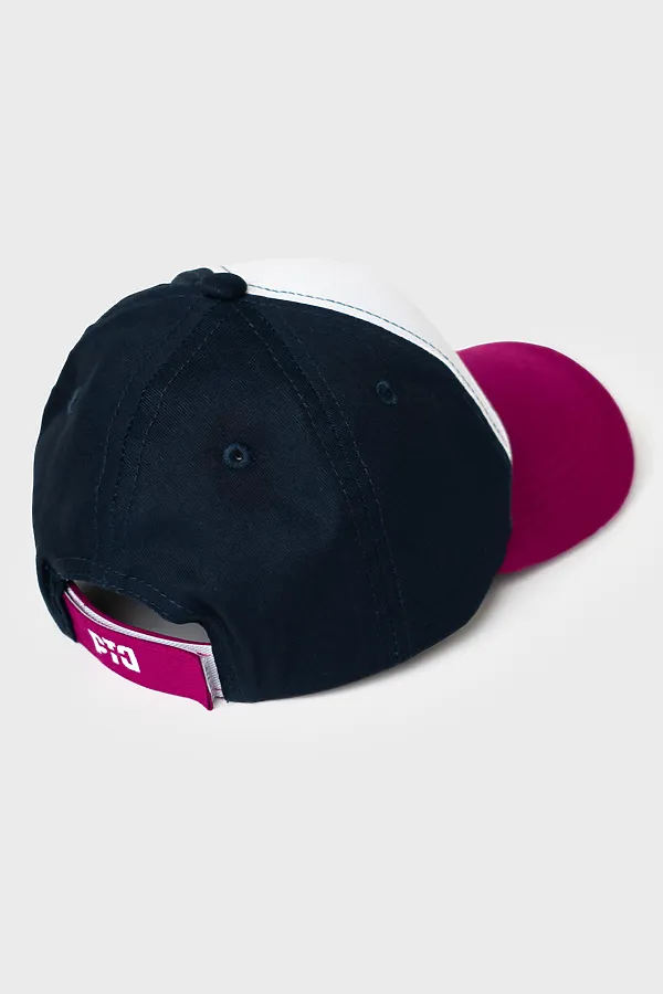 Кепка текстильная для мальчиков PLAYTODAY, белый,тёмно-синий,малиновый - фото 2
