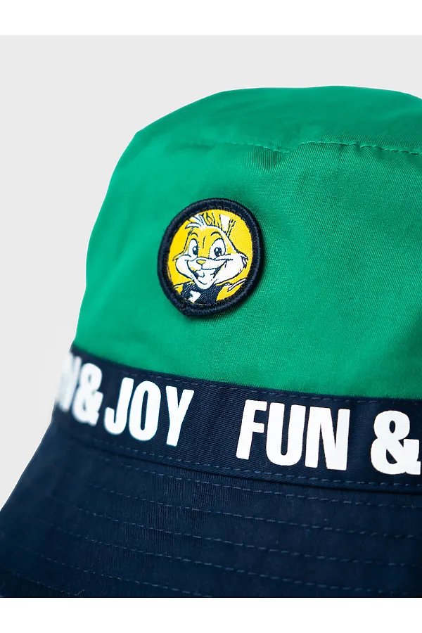 Панама текстильная для мальчиков PLAYTODAY, зеленый,тёмно-синий - фото 2