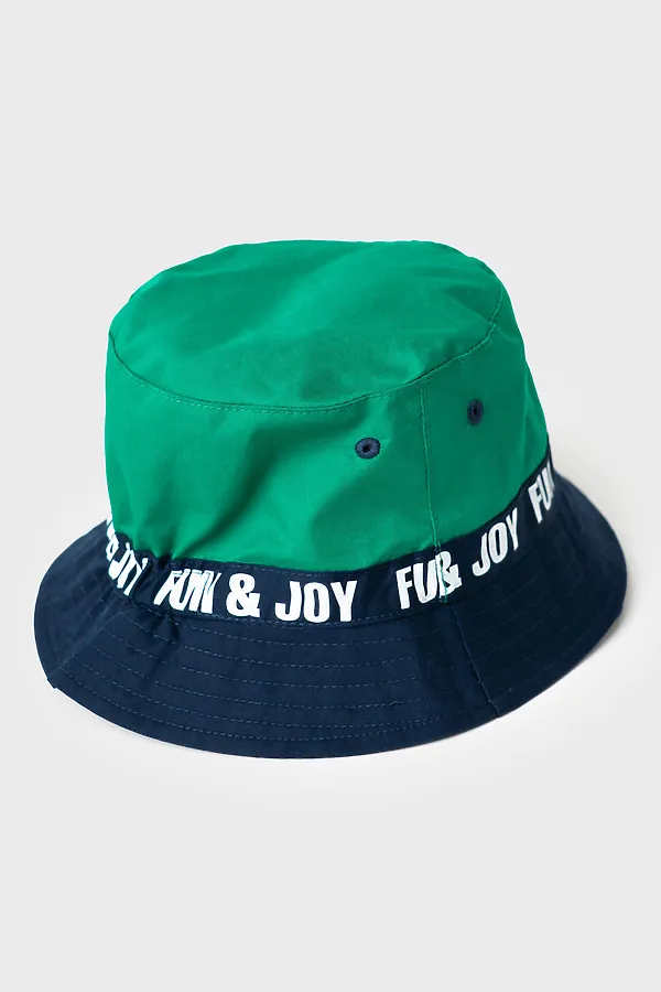 Панама текстильная для мальчиков PLAYTODAY, зеленый,тёмно-синий - фото 2