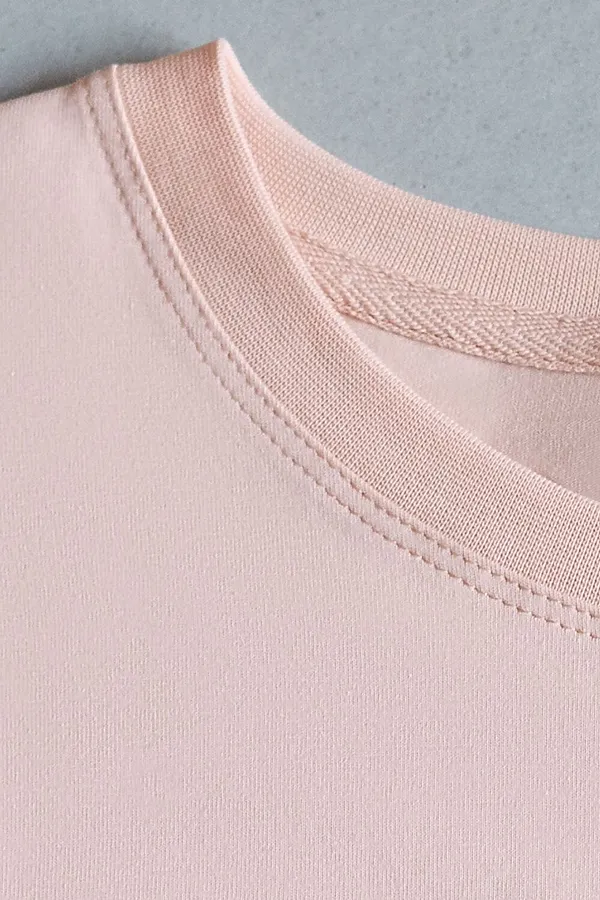 Лонгслив с принтом из премиального хлопка с эластаном VILATTE, пудра_пейзаж - фото 2