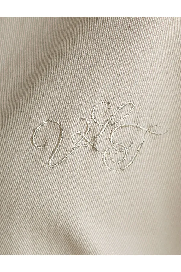 Джинсовый бомбер на молнии из эластичного денима средней плотности VILATTE, бежевый - фото 2