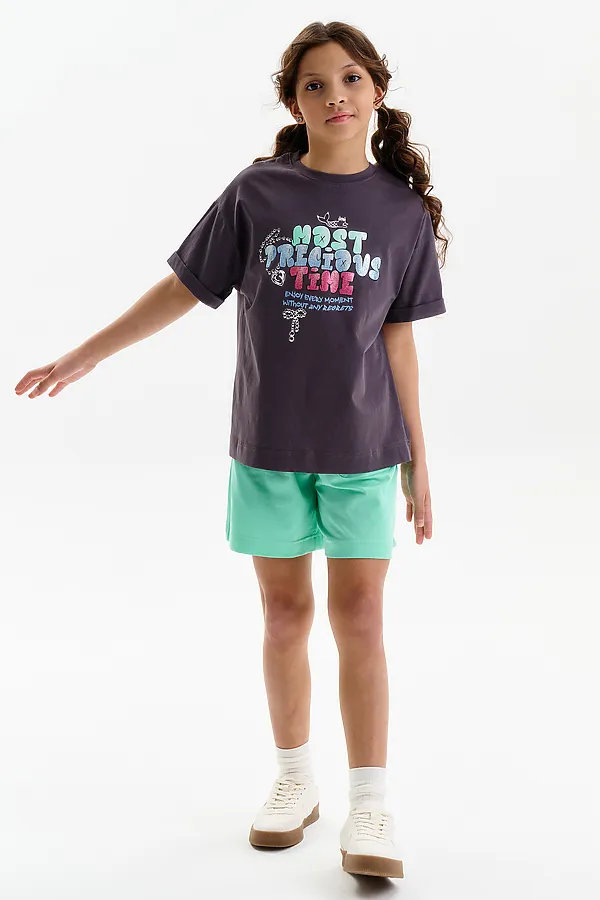 Шорты для девочек PELICAN, ментол - фото 2