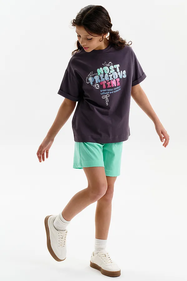 Шорты для девочек PELICAN, ментол - фото 2