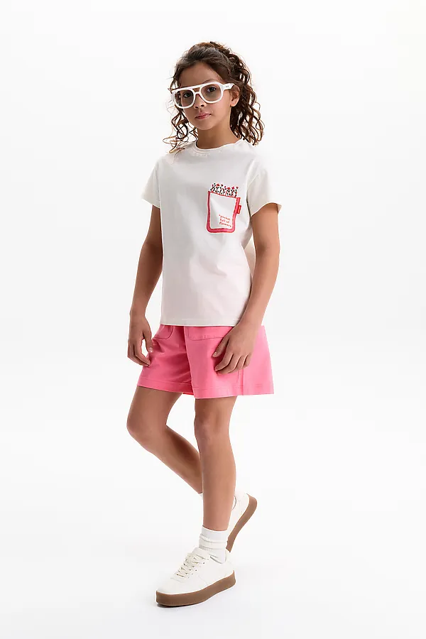 Шорты для девочек PELICAN, розовый - фото 2