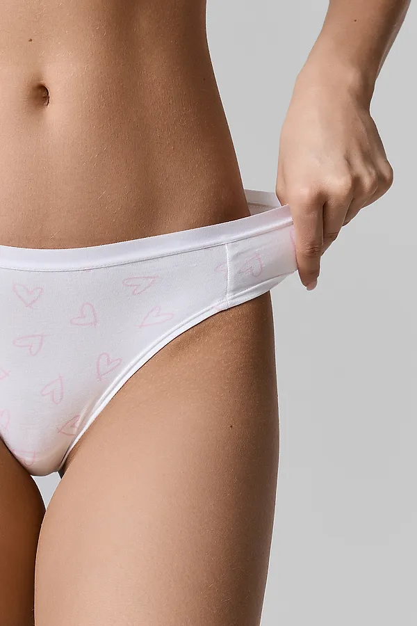Трусы женские (3шт.) MARK FORMELLE, сердечки на белом - фото 2