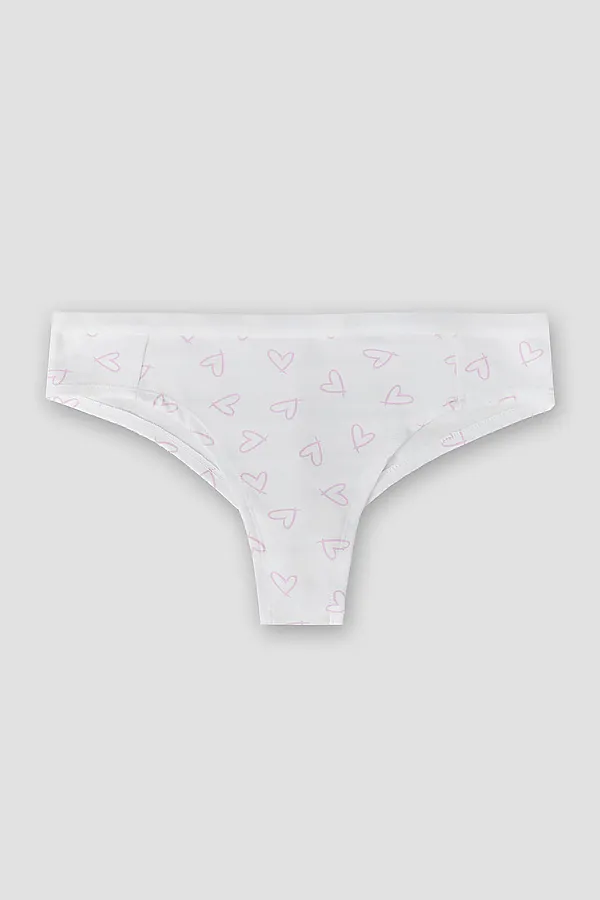 Трусы женские (3шт.) MARK FORMELLE, сердечки на белом - фото 2