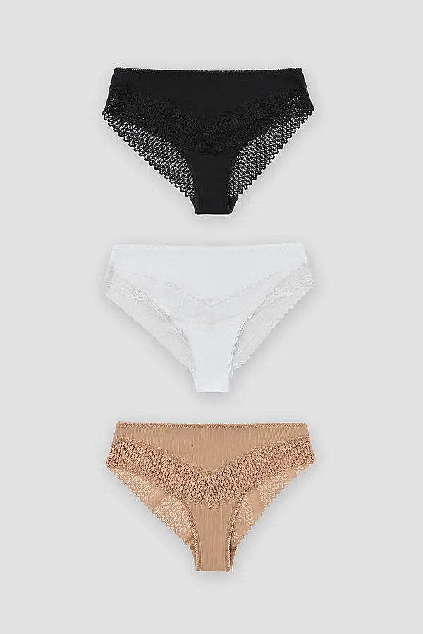 Трусы женские (3шт.) MARK FORMELLE, обжаренный миндаль1 - фото 2