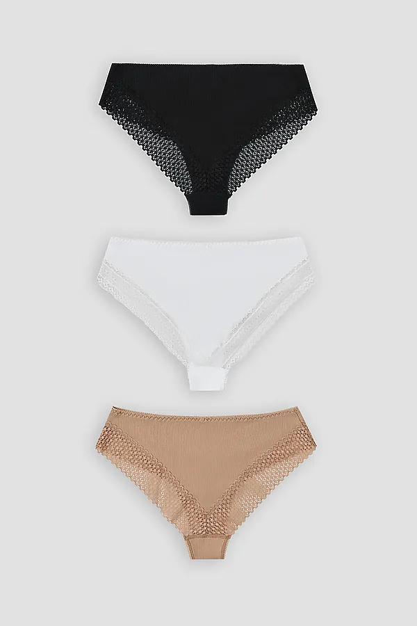 Трусы женские (3шт.) MARK FORMELLE, обжаренный миндаль1 - фото 2