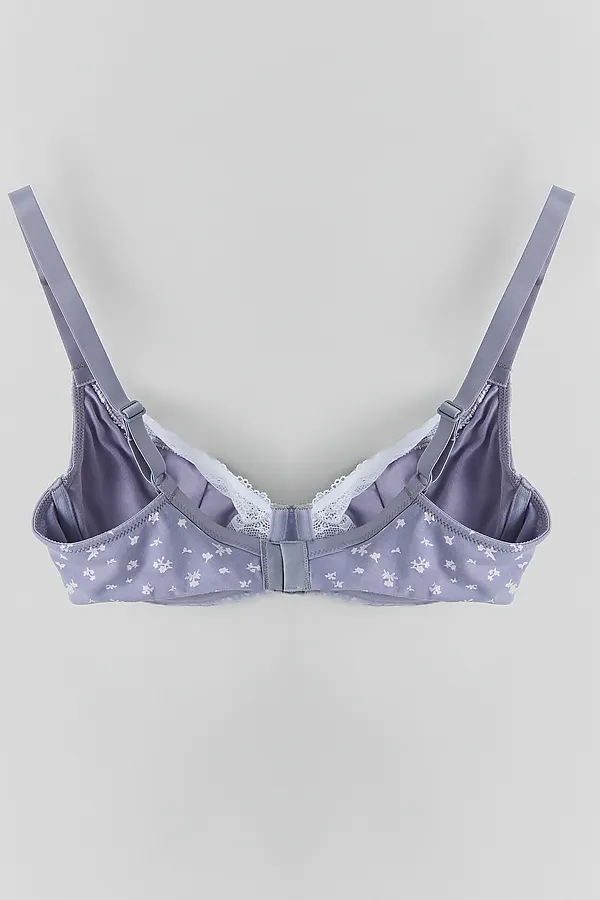 Бюстгальтер женский MARK FORMELLE, цветочки на сером - фото 2