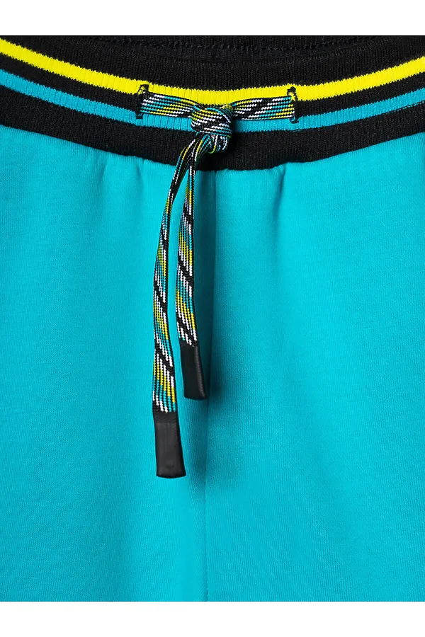 Брюки трикотажные для мальчиков PLAYTODAY, бирюзовый - фото 2