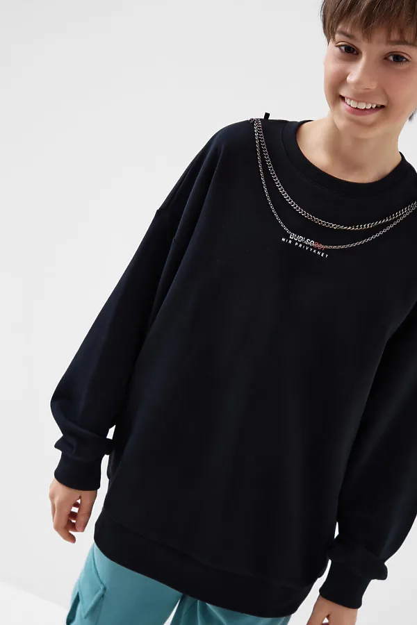 Толстовка трикотажная для мальчиков PLAYTODAY, черный - фото 2