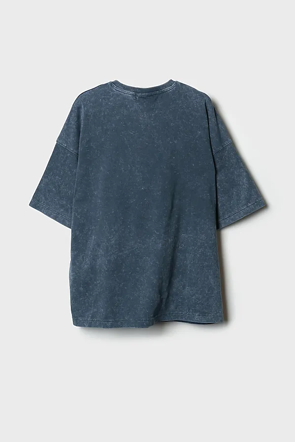 Фуфайка трикотажная для девочек (футболка) PLAYTODAY, темно-серый - фото 2