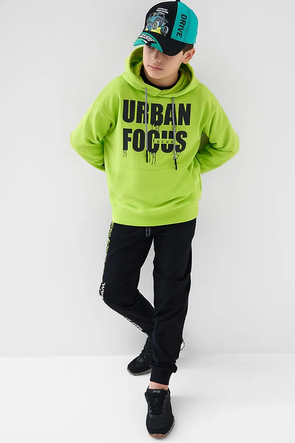 Толстовка трикотажная для мальчиков PLAYTODAY, светло-зеленый - фото 2