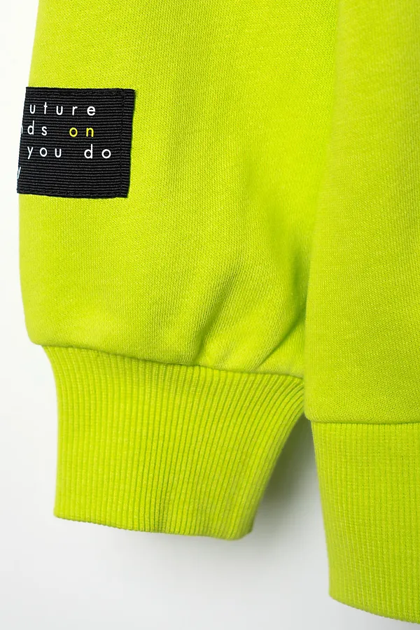 Толстовка трикотажная для мальчиков PLAYTODAY, светло-зеленый - фото 2