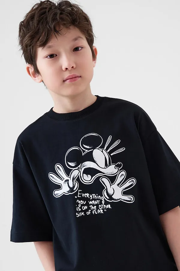 Комплект трикотажный для мальчиков: фуфайка (футболка), брюки PLAYTODAY, черный - фото 2