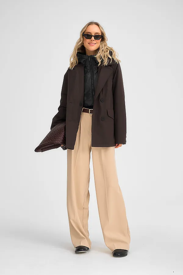 Куртка женская HOOPS, коричневый - фото 2