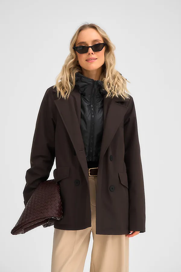 Куртка женская HOOPS, коричневый - фото 2