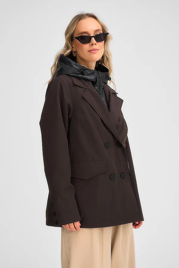 Куртка женская HOOPS, коричневый - фото 2