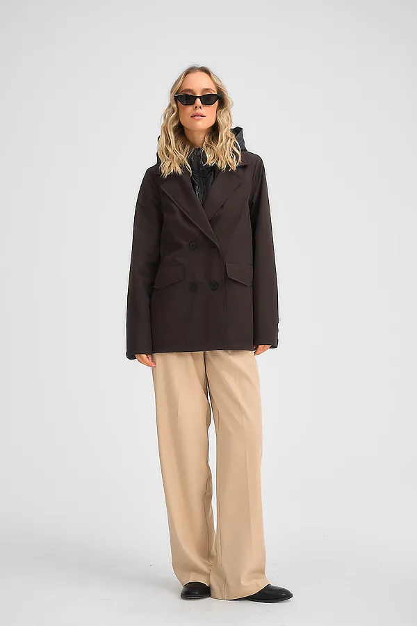 Куртка женская HOOPS, коричневый - фото 2