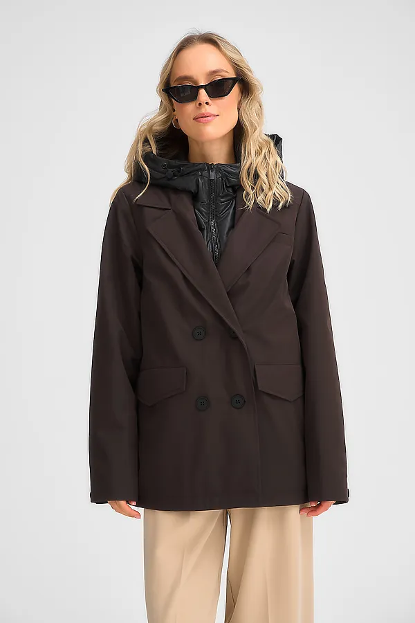 Куртка женская HOOPS, коричневый - фото 2