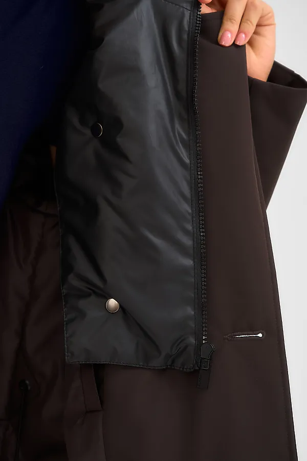 Куртка женская HOOPS, коричневый - фото 2