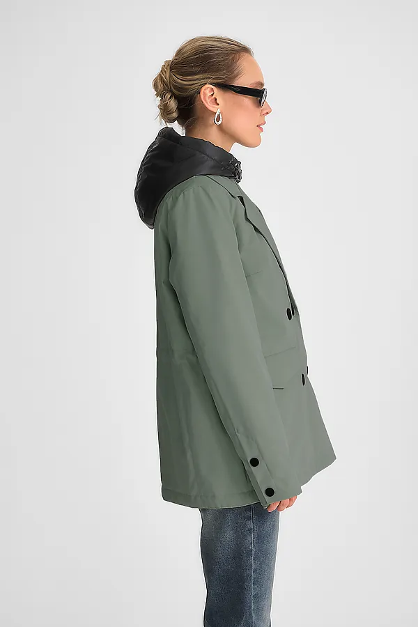 Куртка женская HOOPS, хаки - фото 2