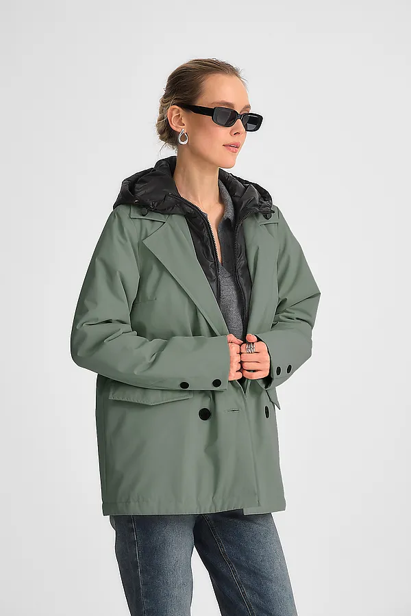 Куртка женская HOOPS, хаки - фото 2