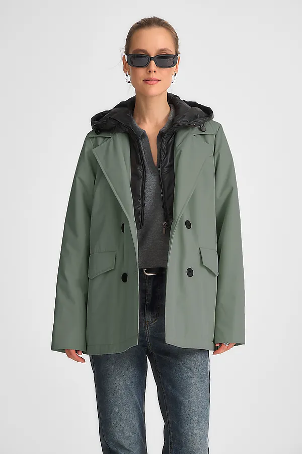 Куртка женская HOOPS, хаки - фото 2