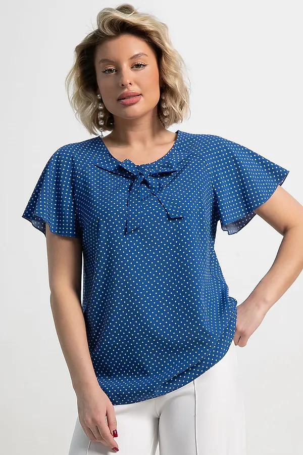 Блуза Сицилия LADY TAIGA, голубая - фото 2