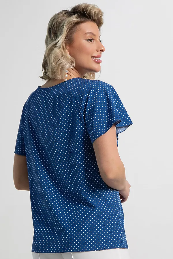 Блуза Сицилия LADY TAIGA, голубая - фото 2